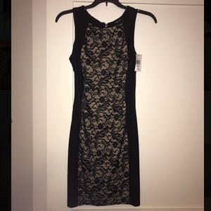 NWT Ruby Rox Black/Nude Lace Dress